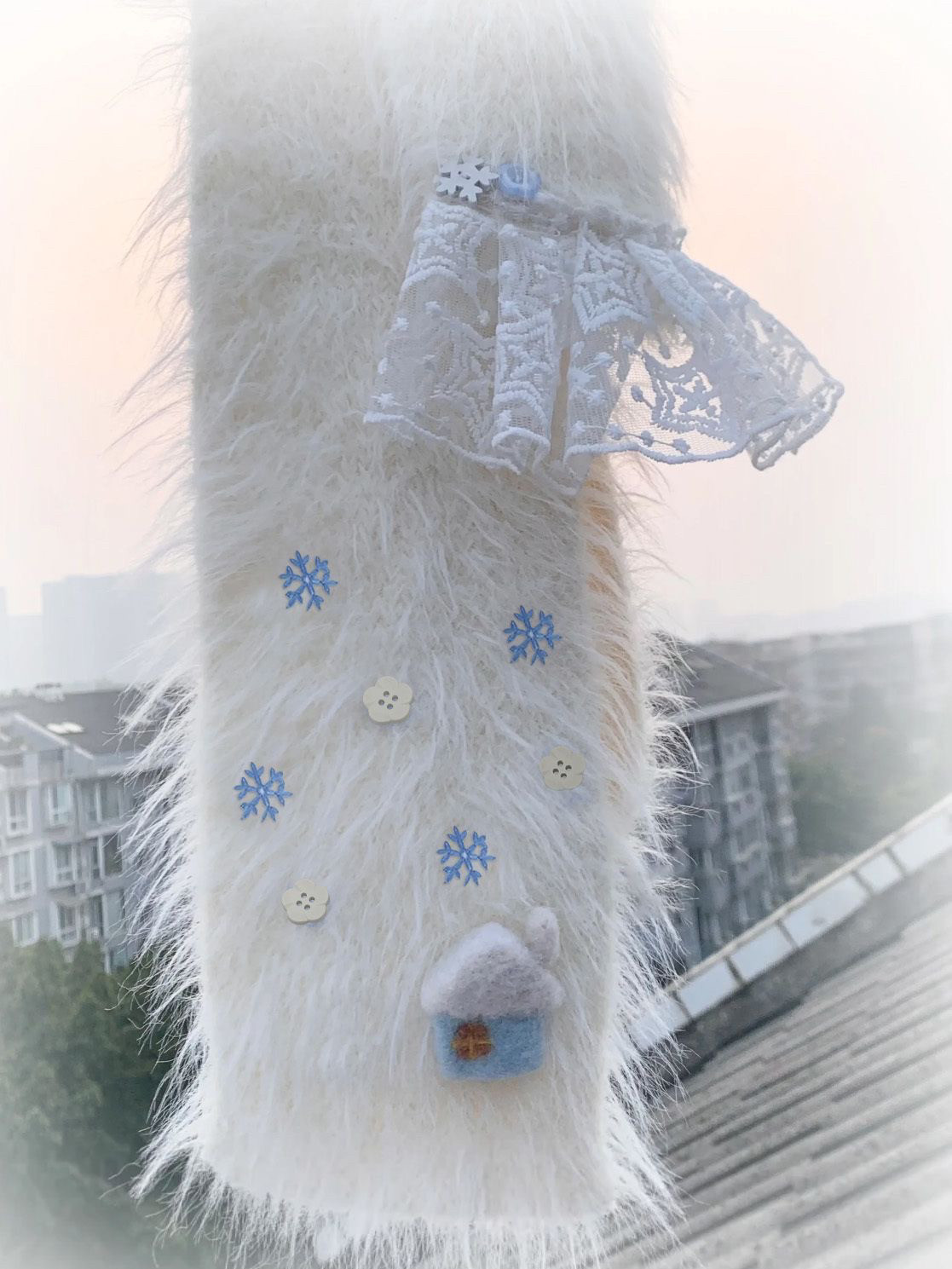 秋冬围巾毛茸茸毛毛雪花蕾丝保暖毛绒加厚学生百搭针织围脖,服饰配件/皮带/帽子/围巾,围巾/丝巾/披肩,淘宝优惠券,粉丝福利购,淘宝优惠卷