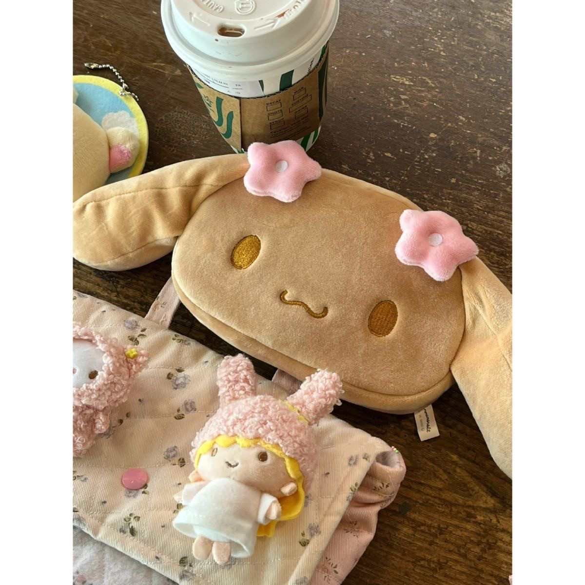 日系可爱三丽鸥摩卡化妆包笔袋棕色玉桂狗化妆包桌面收纳文具袋,文具电教/文化用品/商务用品,笔袋,淘宝优惠券,粉丝福利购,淘宝优惠卷