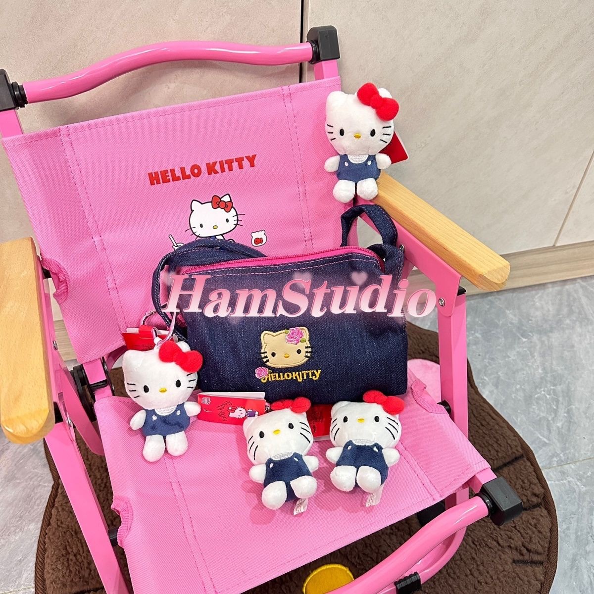 爱心扣hellokitty凯蒂猫哈喽公仔钥匙扣挂件挂饰礼物包包毛绒可爱