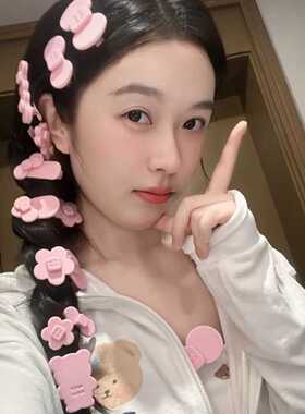 wer奶呼呼花朵蝴蝶结醋酸发夹2026明星同款刘海夹边夹
