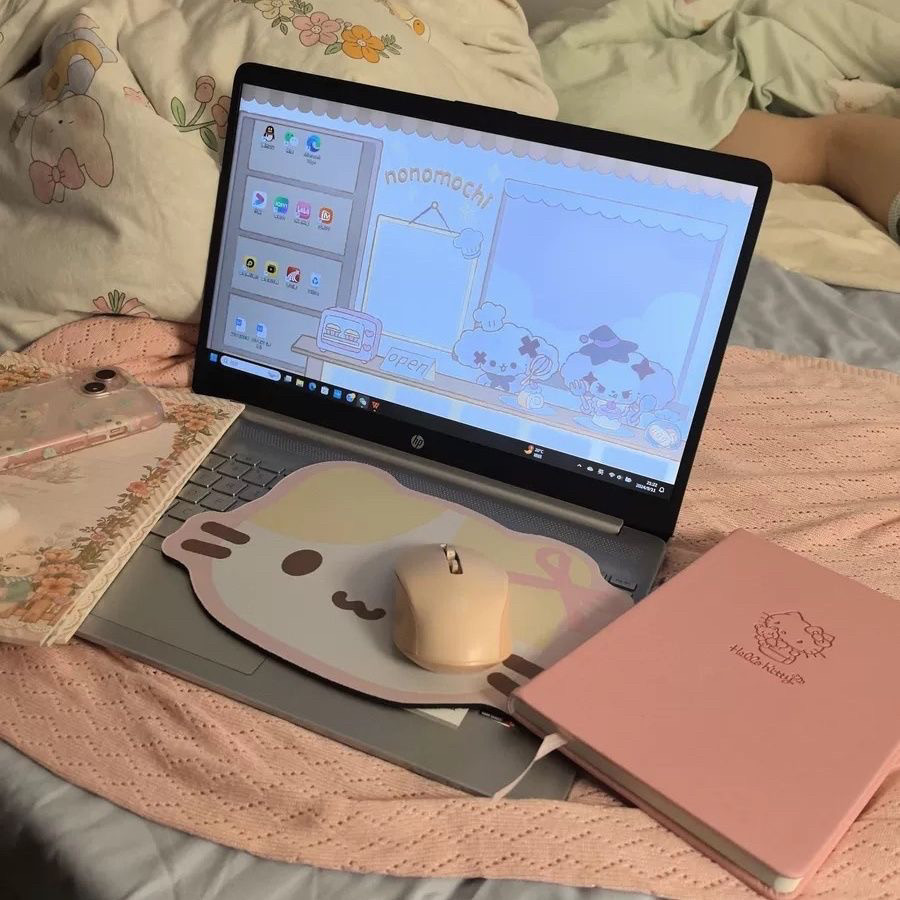 棉花糖猫异形可爱女生鼠标垫办公写字桌垫键盘游戏个性创意卡通