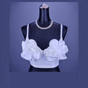 鱼骨胸衣外穿女小吊带性感大花吊带礼服内搭一体