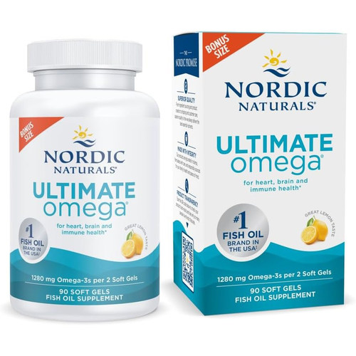 美国洛杉矶直邮Nordic Naturals高效能欧米伽3鱼油补充剂含EPADHA