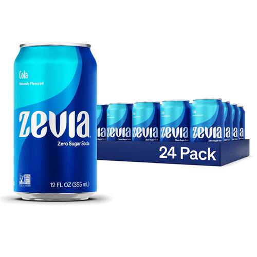 美国洛杉矶直邮Zevia无糖苏打水天然甜味0卡路里非转基因项目认证