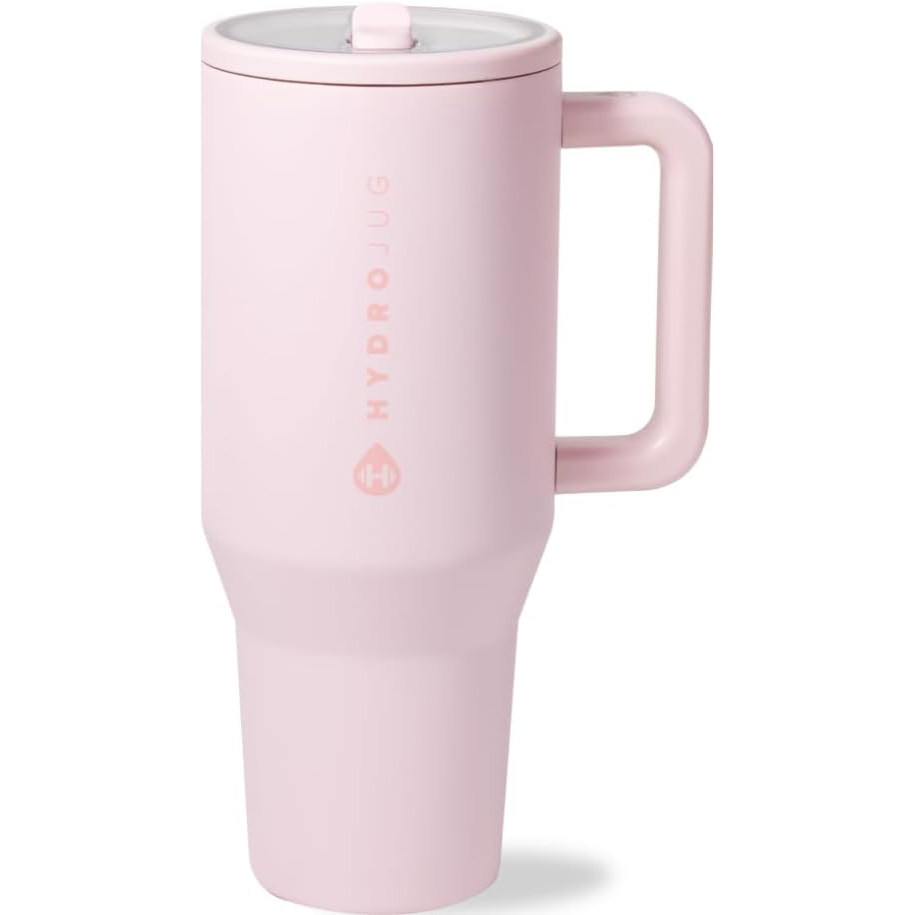 美国洛杉矶直邮 HydroJug Traveler带手柄翻转吸管水杯防漏旅行杯
