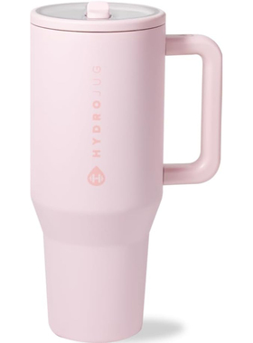 美国洛杉矶直邮 HydroJug Traveler带手柄翻转吸管水杯防漏旅行杯