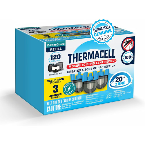 美国洛杉矶直邮Thermacell可充电驱蚊器补充装驱蚊配方20英尺保护