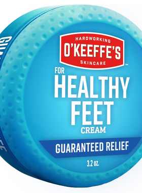 美国洛杉矶直邮O'Keeffe's健康足部护足霜极度开裂干燥的双脚修复