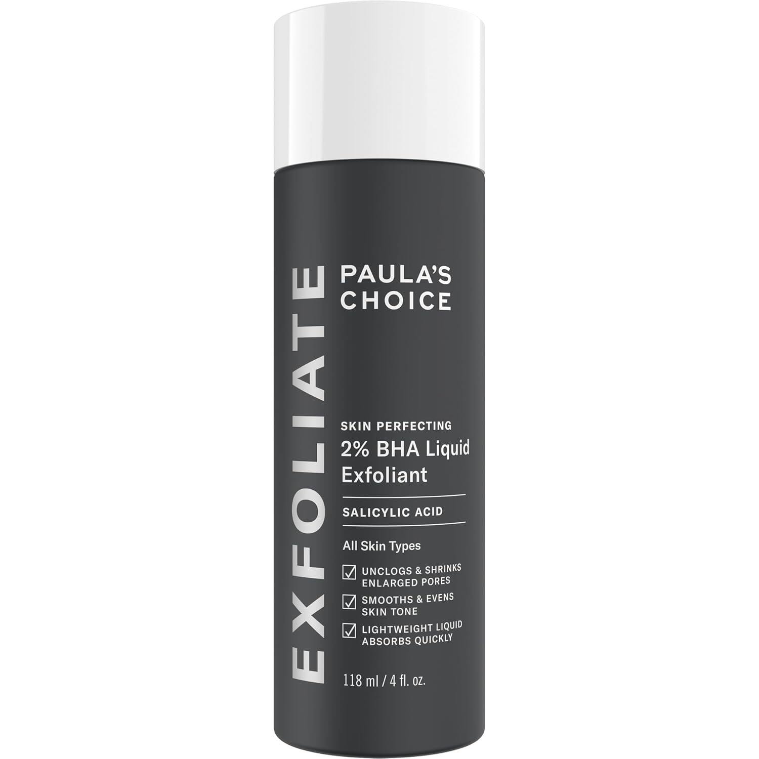 美国洛杉矶直邮Paula's Choice皮肤完美2%BHA糖果酸去角质液皱纹