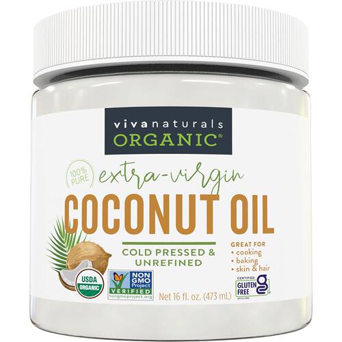 美国洛杉矶直邮 Viva Naturals有机椰子油冷压特级初榨椰子油有机