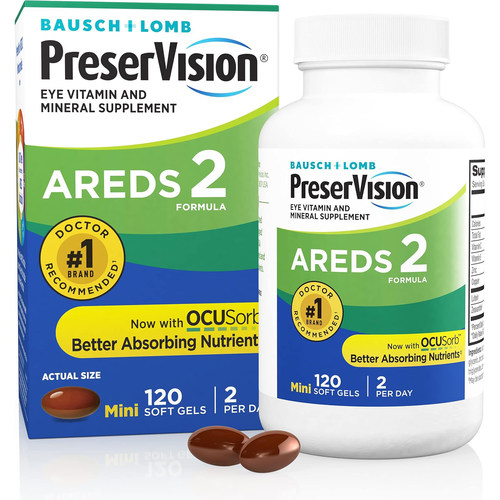 美国洛杉矶直邮PreserVision AREDS 2眼部维生素CE锌铜叶黄素胶囊