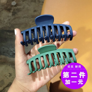 网红洗澡磨砂抓夹韩国少女夹子后脑勺盘发用卡子大号简约头饰品