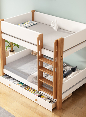 同宽加厚实木床上下铺双层床员工学生宿舍加粗上下床子母床高低床