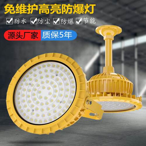 LED防爆灯隧道加油站圆形射灯防腐投光灯化工厂仓库车间大功率