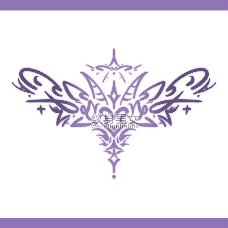 十二星座魅魔腹部腰部胸口性感纹身贴 摩羯座