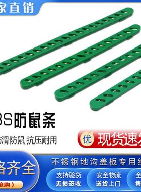 不锈钢地沟盖板配件绿色塑料条防鼠条胶条配件ABS雨水篦子过滤网