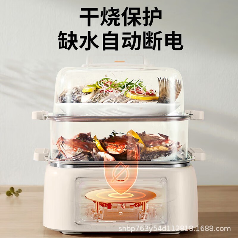 九阳智能双层不锈钢电蒸锅