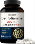 苯磷硫胺维生素B1脂溶性240粒 benfotiamine 美国原装 NatureBell