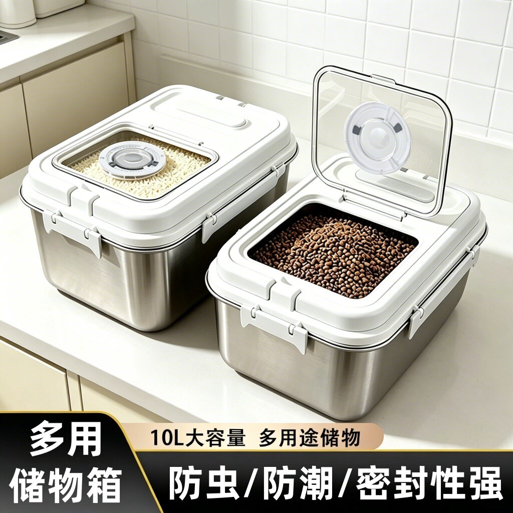 不锈钢储粮密封罐防虫防潮家用