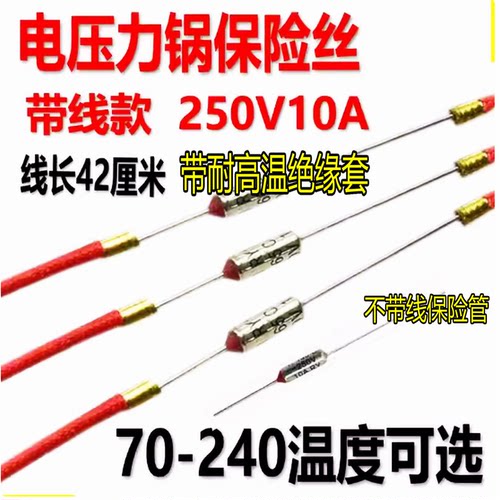 多功能烤盘电火锅煎烤机取暖器暖气金属温度保险丝管带线250V 10A