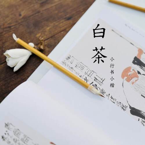 【白茶】赵孟頫小楷行书毛笔簪花初学者小号书法专用兼毫抄经小楷