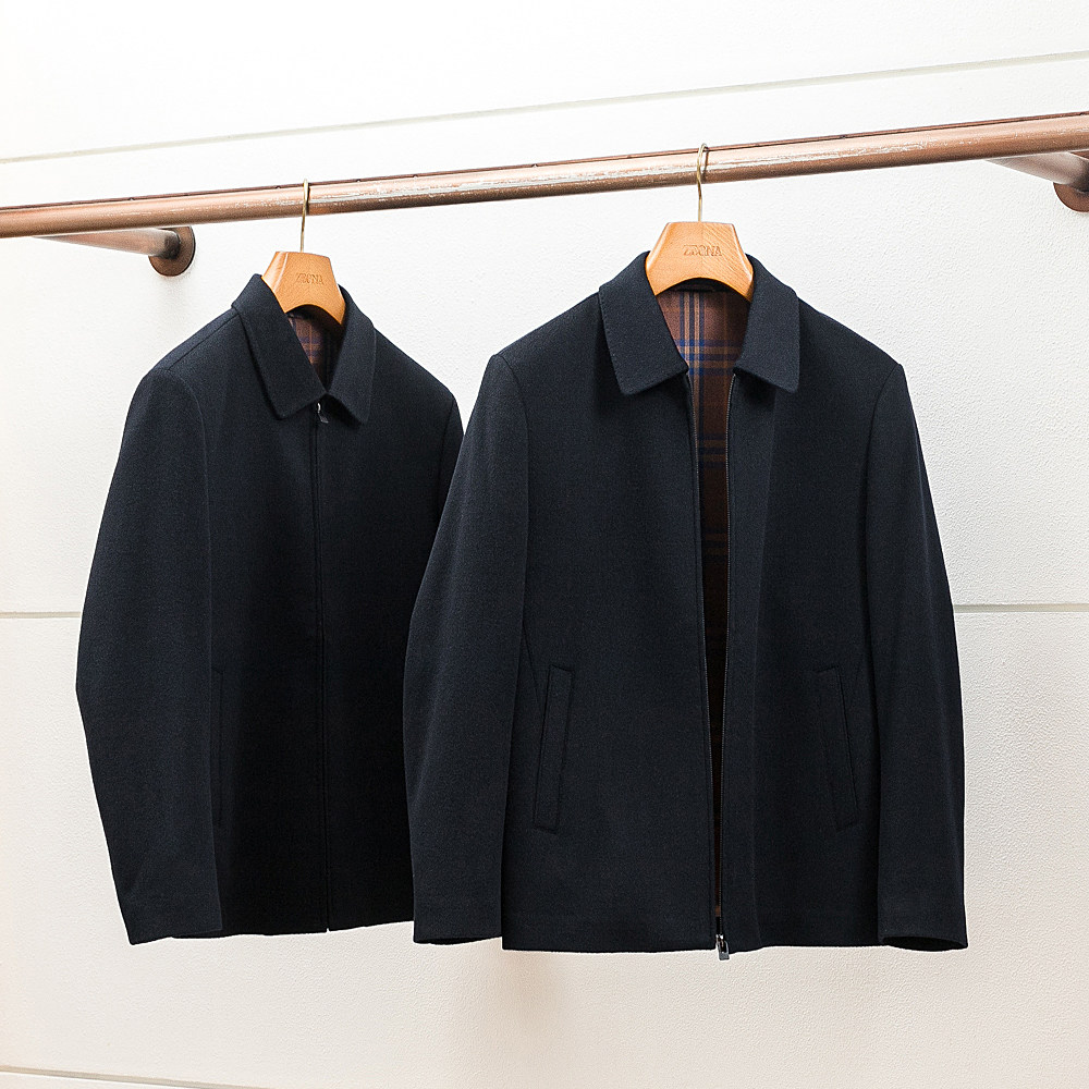 隐奢之美 鼎奢羊绒 秋冬男士行政夹克高端厅局风羊毛羊绒毛呢外套