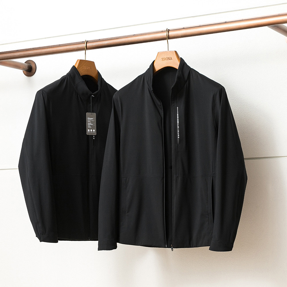 德系重磅！春秋男士高端商务休闲户外城市夹克简约运动立领外套男