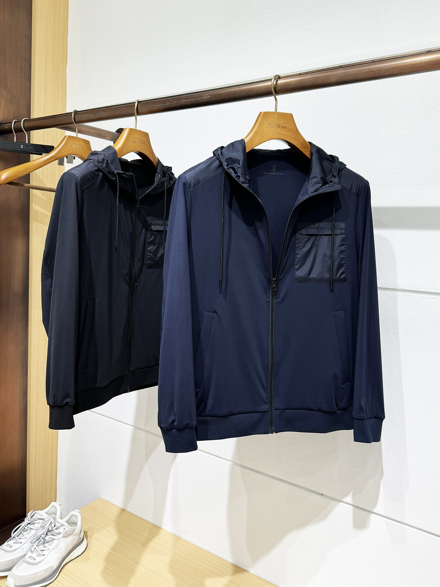 常青经典 PPP同源面料 春秋男士高端连帽夹克商务休闲简约外套男