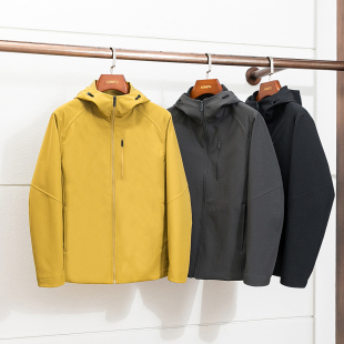 抓绒软壳衣轻量防水保暖户外软壳外套 秋冬男士 自由通勤 轻暖出行