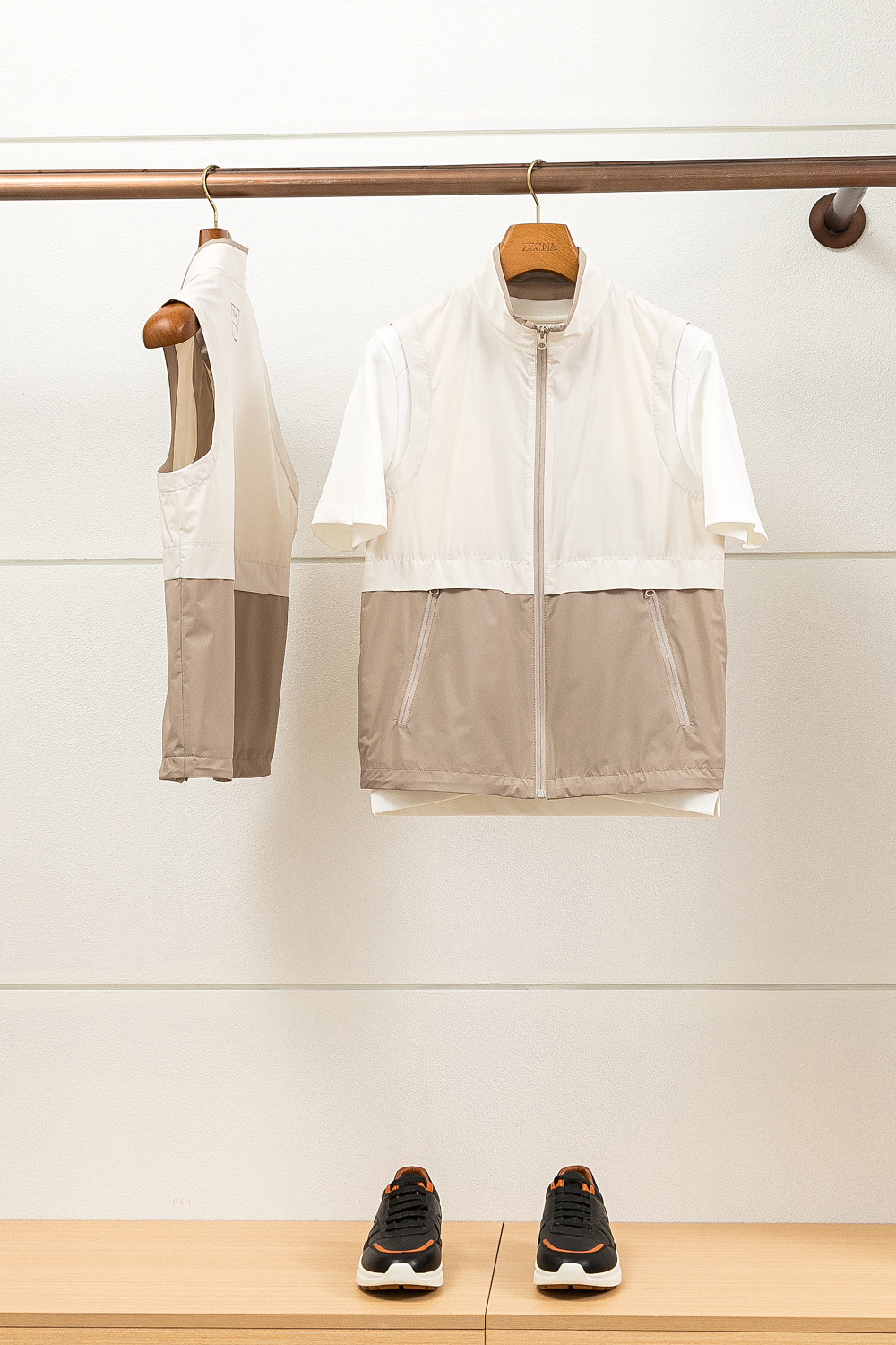 意奢BC/泷定轻量尼龙 春夏男士休闲马甲高级感轻便立领马甲背心男