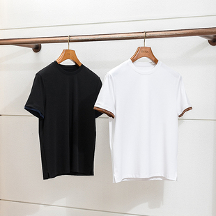 Supima棉 5.85K 夏季 男士 T恤丝光棉小白T恤 闲适松弛 圆领短袖