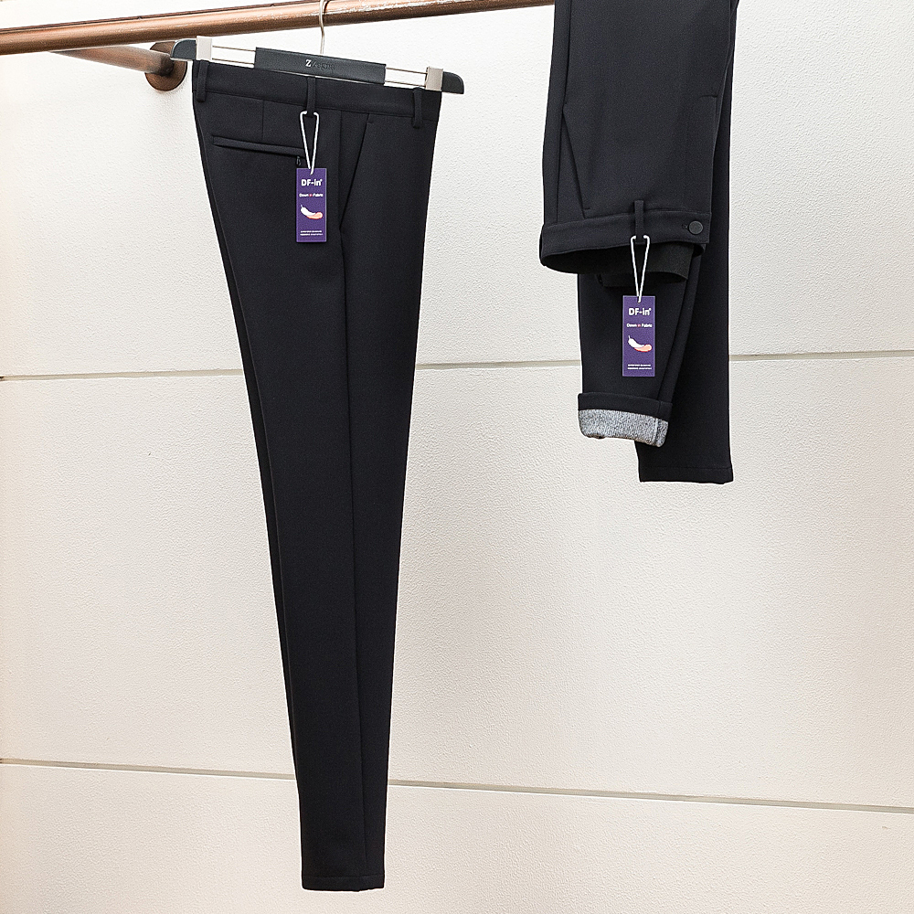 3D打印鹅绒休闲裤男装修身直筒