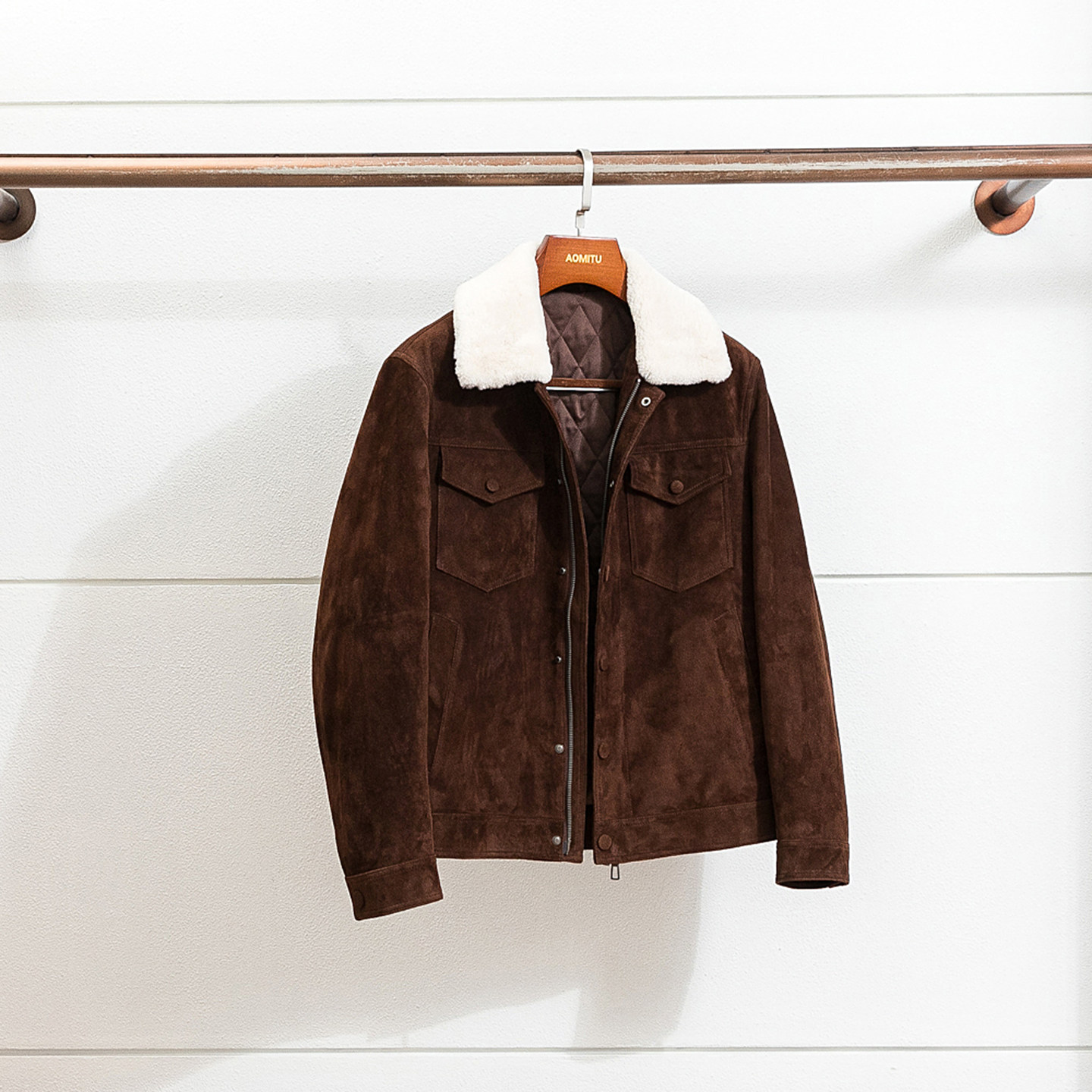 限量典藏  阿塞拜疆绒面小羊皮 冬季男士夹棉保暖短款皮衣夹克男,男装,皮衣,淘宝优惠券,粉丝福利购,淘宝优惠卷