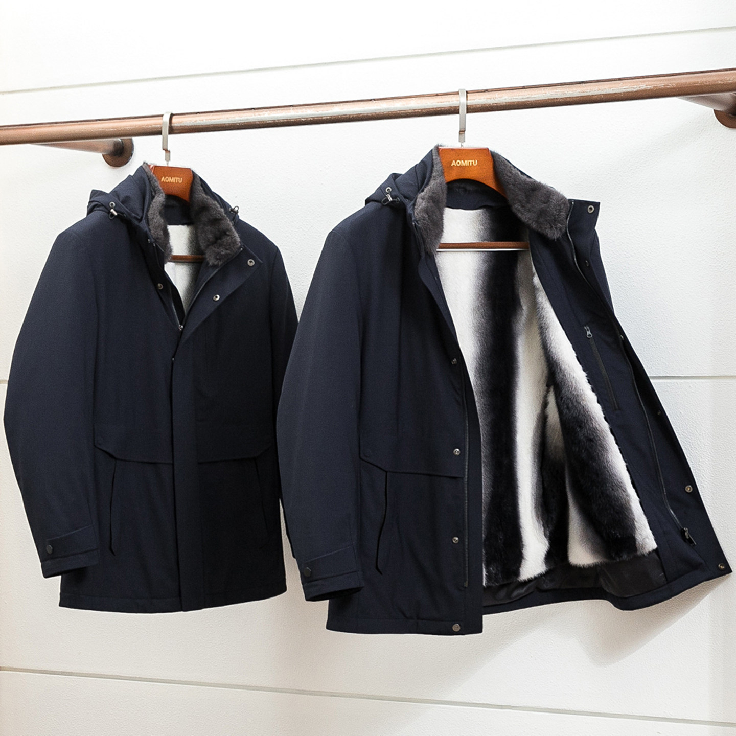 限量 大佬御衣 芬兰皇冠级水貂  冬季男士皮草尼克服熊猫貂派克服,男装,皮草,淘宝优惠券,粉丝福利购,淘宝优惠卷