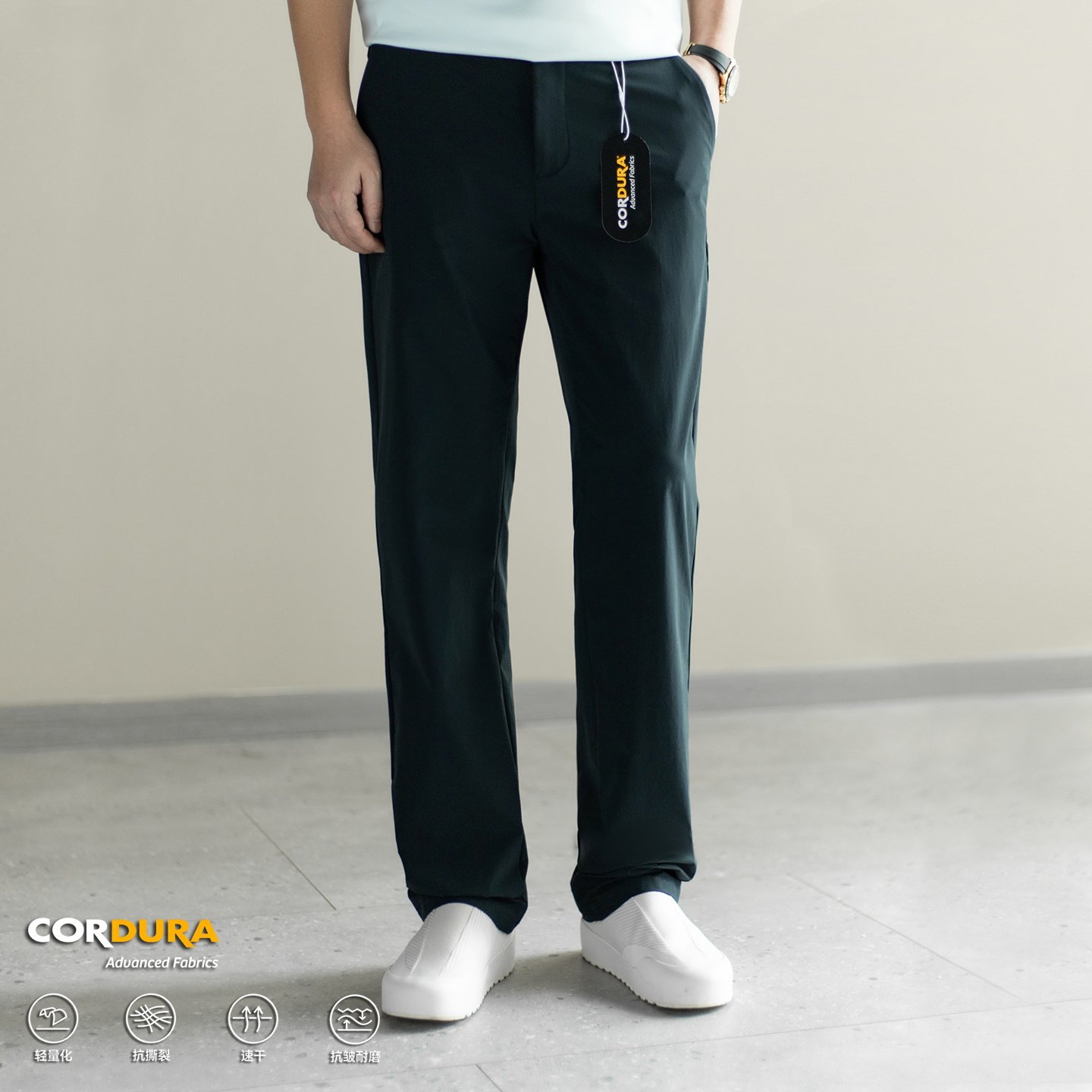 轻量柔韧 Cordura 夏季男士轻量透气商务休闲裤 超轻速干通勤裤男