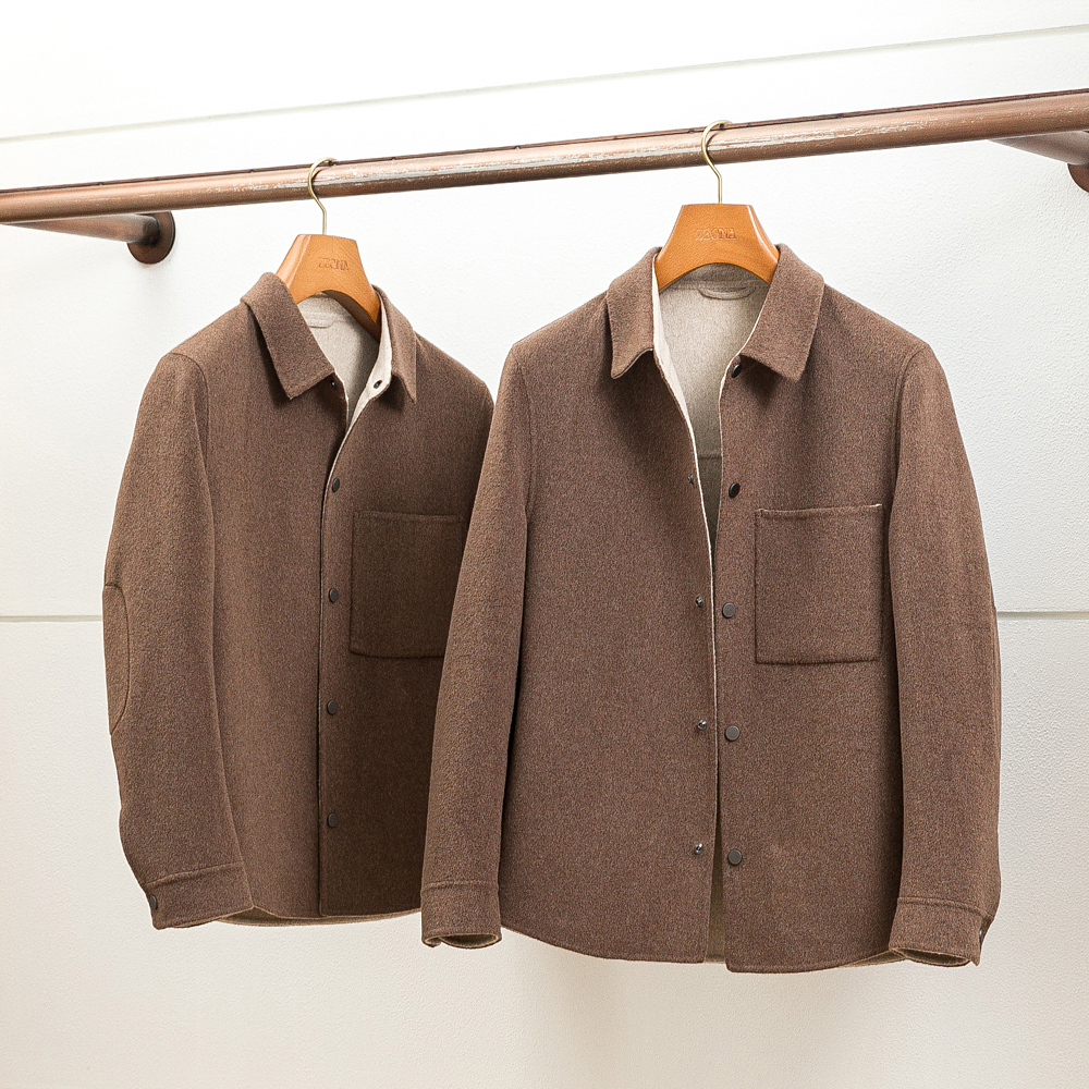 柔软细腻暖羊毛羊绒男士新品夹克