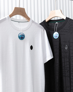 夏季 男士 薄款 透气短袖 男 情书系列 T恤针织短袖 100支冰感纱线