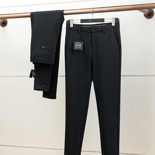 限量福利 Cocona 37.5°  冬季男加绒保暖商务修身小直筒休闲裤男