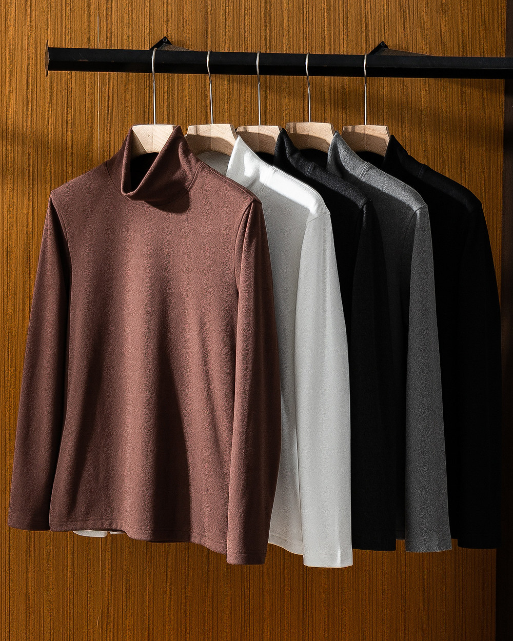 德国拜耳! 秋冬男士德绒打底衫气质高领时尚纯色保暖打底衫男