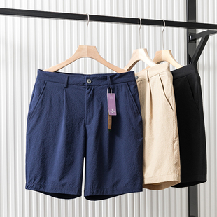 裸感畅快呼吸 超薄透气休闲短裤 夏季 泡泡纱短裤 男 男士 日本面料
