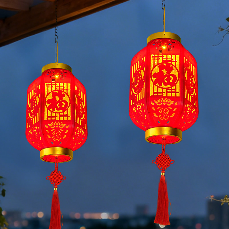 太阳能红灯笼2026新款挂树灯春节过年新年农村户外别墅大门口阳台
