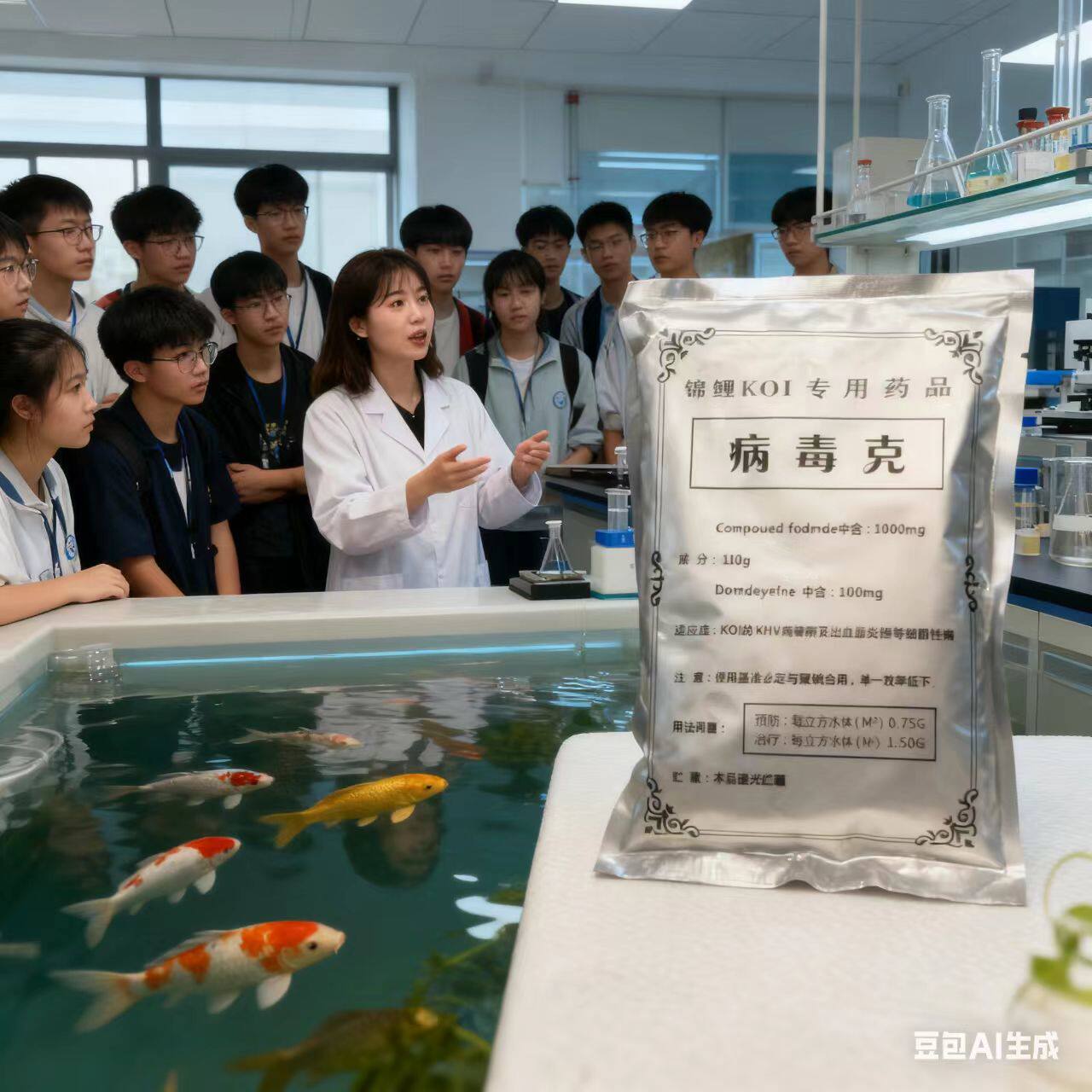 冶鱼新品上市白点病的鱼烂身要萨菌锦食拌鱼食病毒克内服外用 HOT