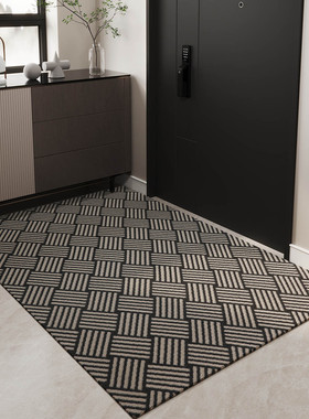 超薄3MM简约风圈圈绒入户不卡门地垫吸水防滑可裁剪定制过道地毯