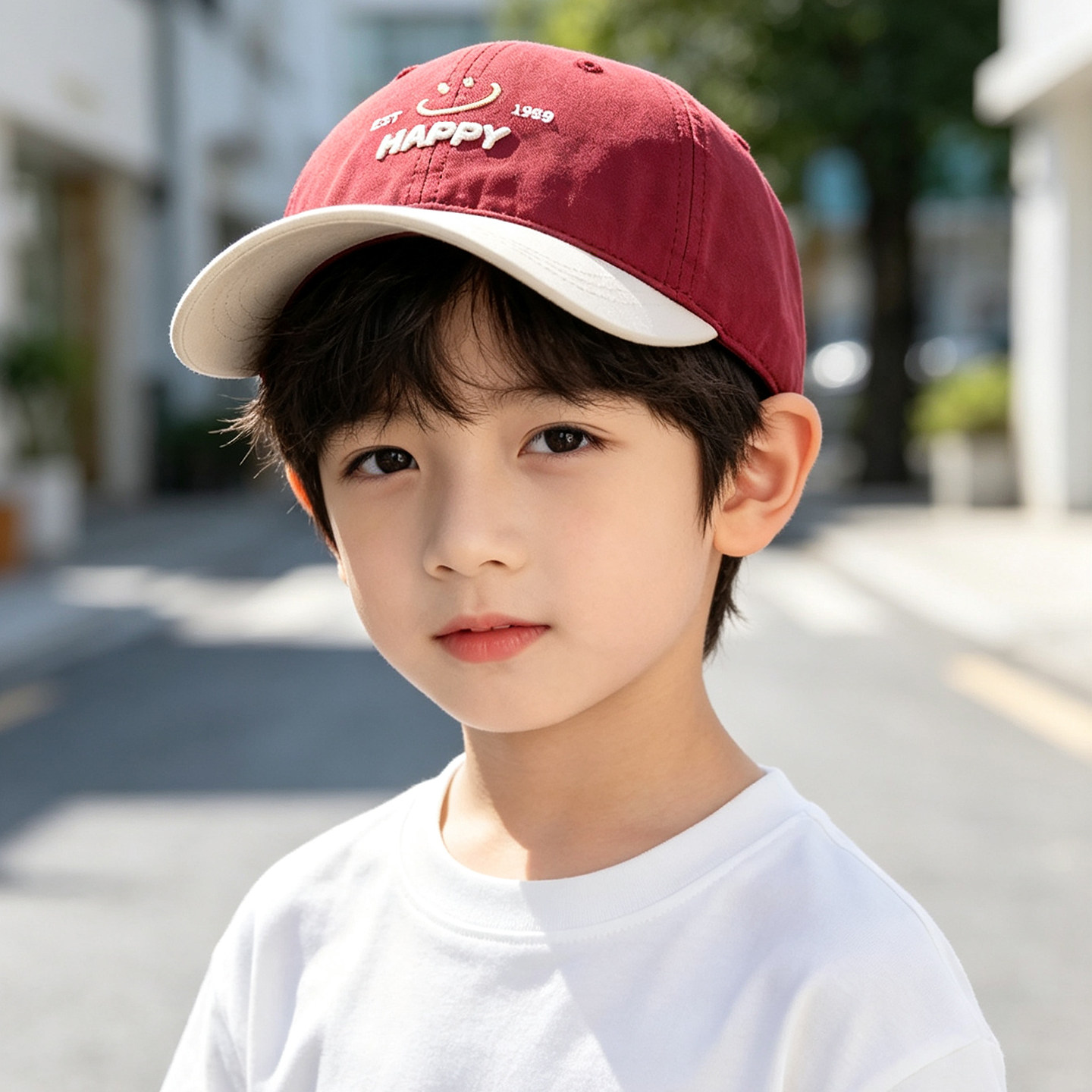春秋儿童拼色遮阳棒球帽鸭舌帽