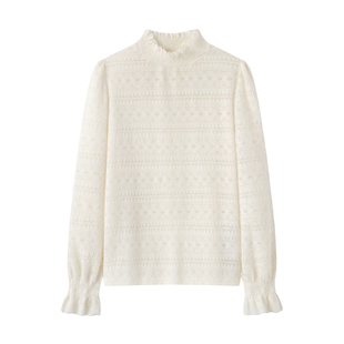 影系~法式气质优雅百搭半高领针织衫2025秋季新款内搭修身打底衫