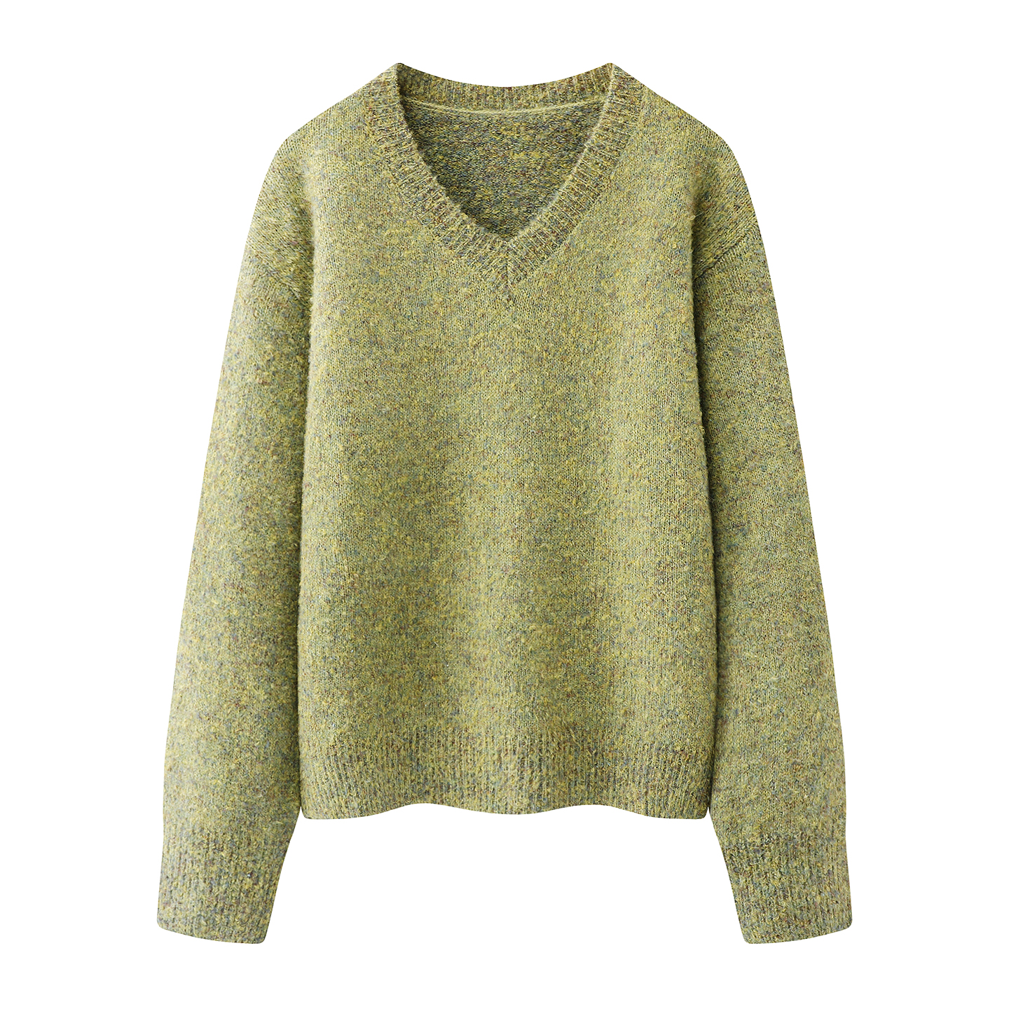 气质百搭减龄毛衣2025秋冬新款慵懒风软糯V领宽松休闲针织衫女