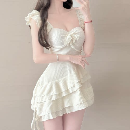 泳衣女款绝美高级感连体裙式
