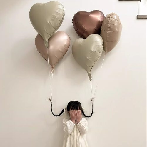 拿铁焦糖奶油棕色心形爱心