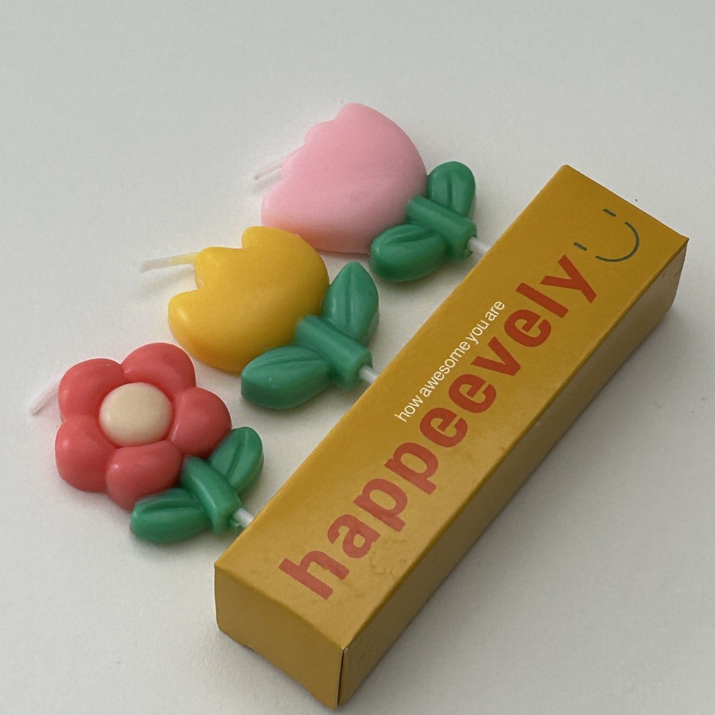 生日无烟郁金香花朵蜡烛可爱包邮