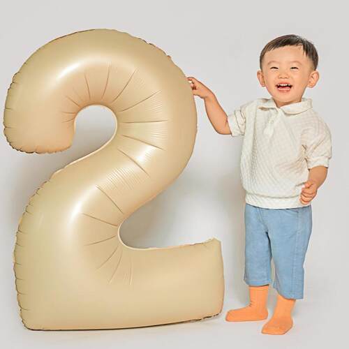 意大利进口奶油气球大数字氦气球